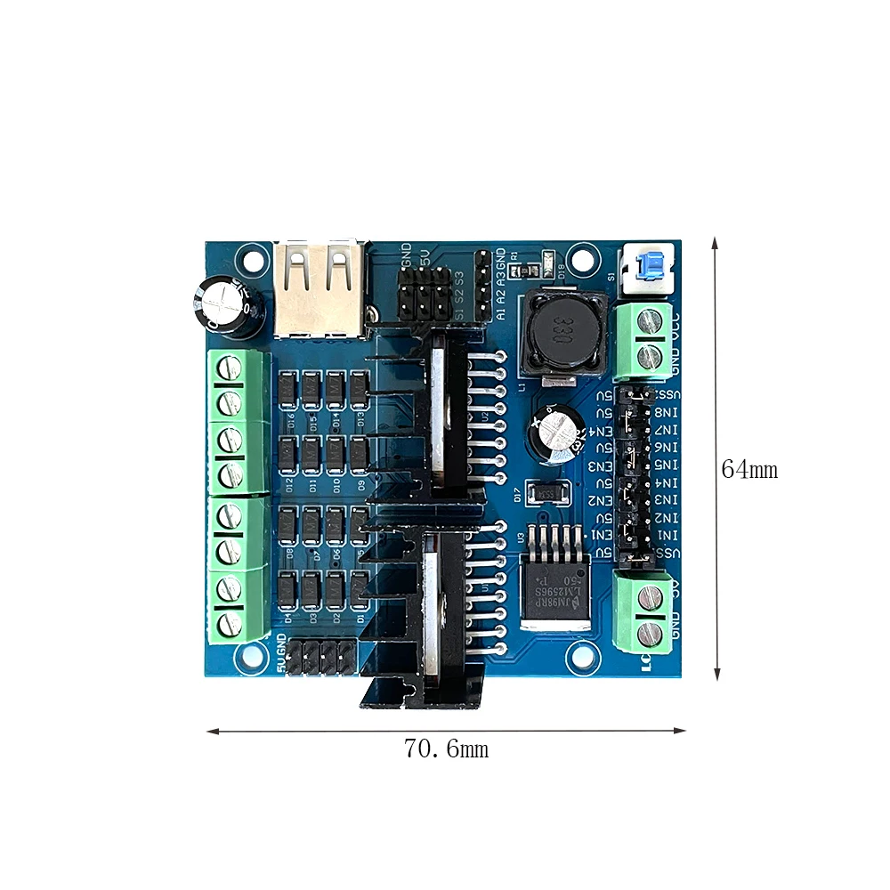 L298N Motor Driver Board 4 Way Motor Speed Controller Module Forward Reverse Rotation Motor Controller for Arduino Smart Car