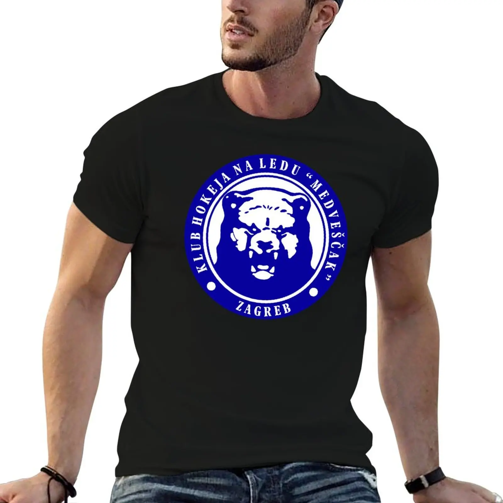 

KHL Medveak Zagreb T-Shirt t shirts for man cotton funny cotton t shirts man 100% T-Shirt