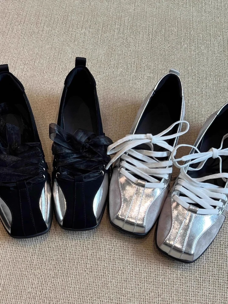 

Кожаная версия ~ Ретро Ballet oes с круглой головкой, цвет Blo Single oes, мягкий бот, не уставший, повседневный спортивный oes, не умеренный ...