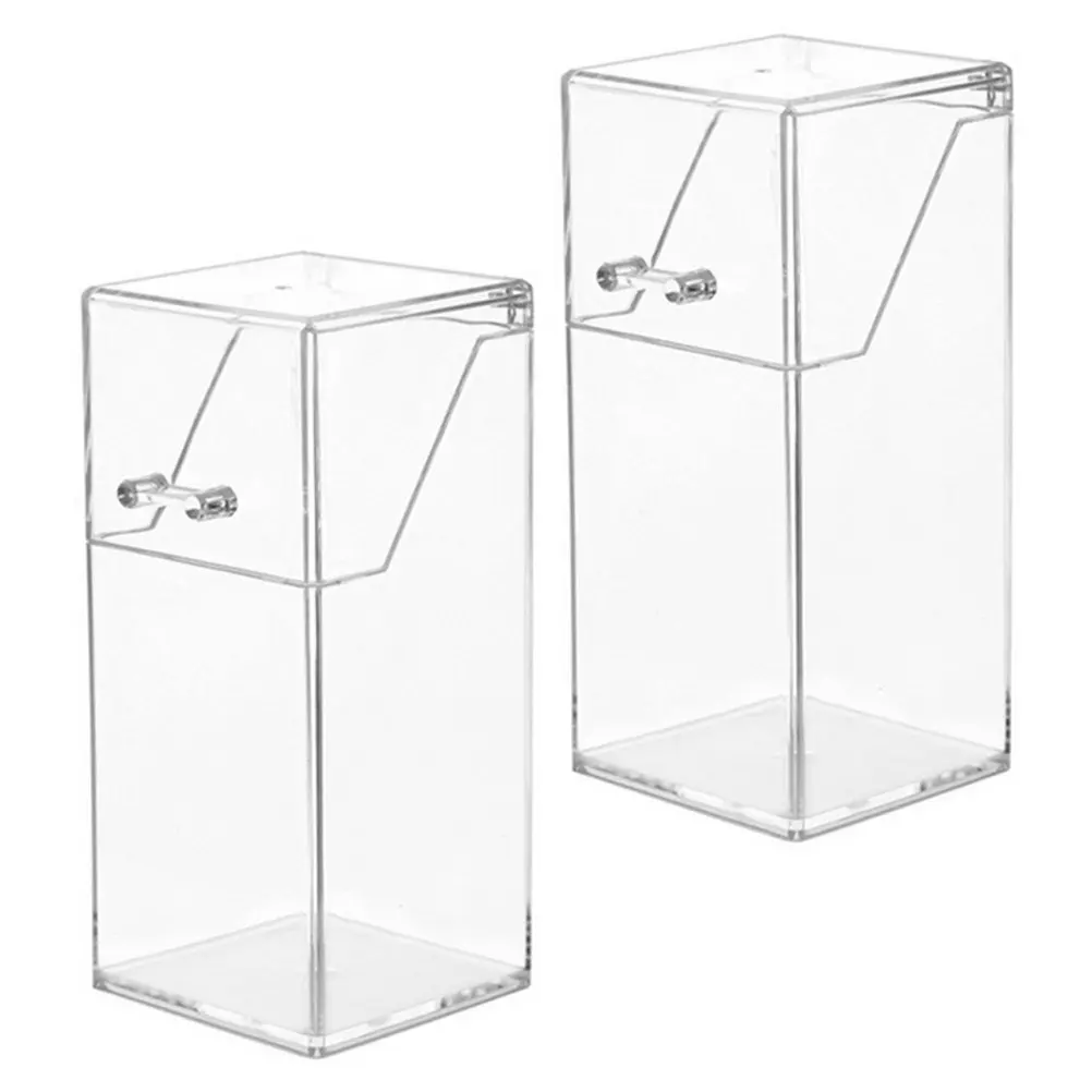 

Набор из 2-х акриловых органайзеров для ручек и кистей, многофункциональный настольный контейнер для хранения косметики и канцелярских принадлежностей