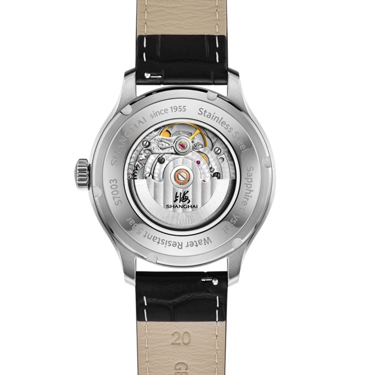 Shanghai Magic Formula Series Luxury Automatic Men's Watches Curved Anti-Reflective Sapphire Mechanical Watch Calibre F01 S7003