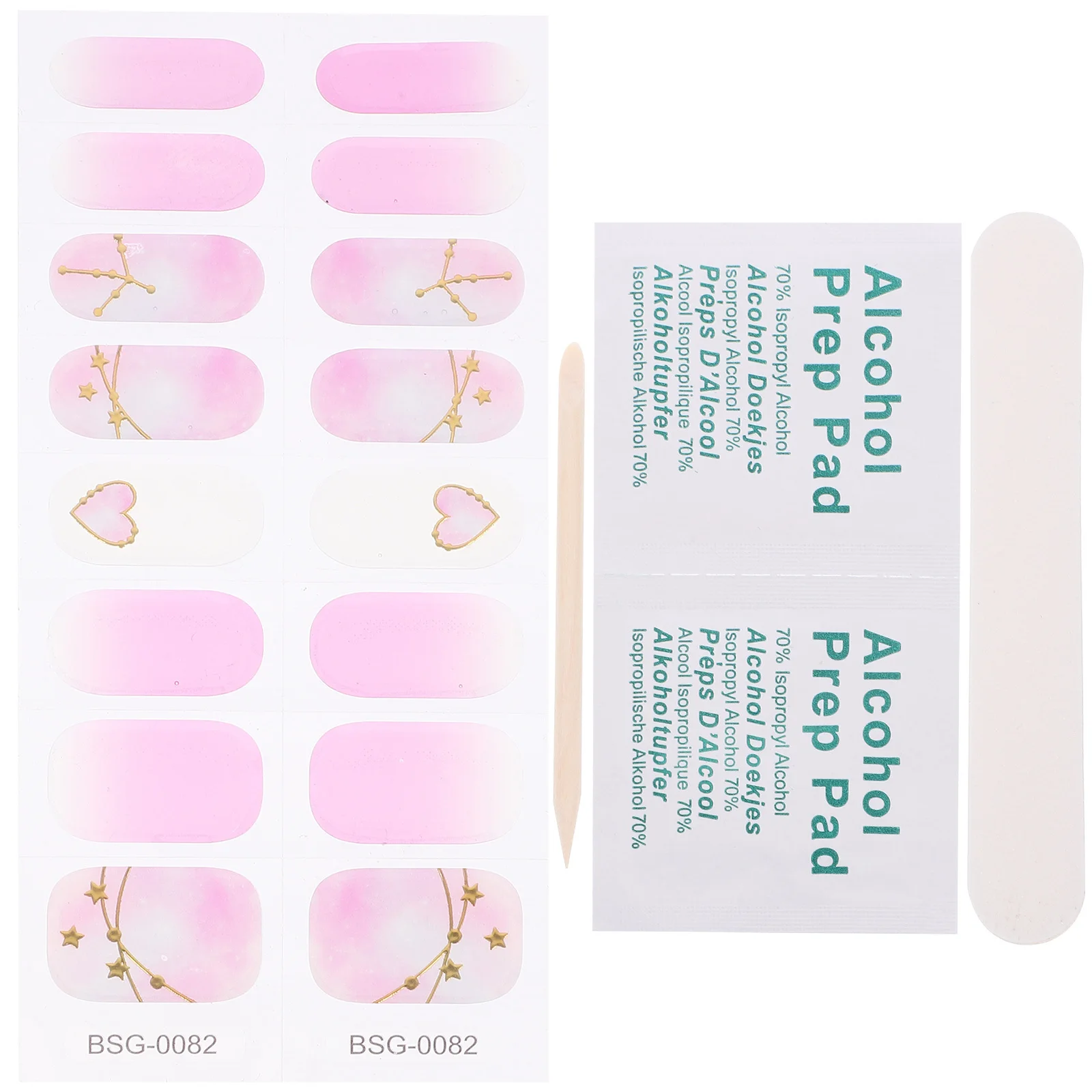 1 set 1 set voor kunstbenodigdheden Vrouwen Uv Art Decor Uv Gel Nagelstickers Langdurige manicureset Nagelbenodigdheden Gelstrips