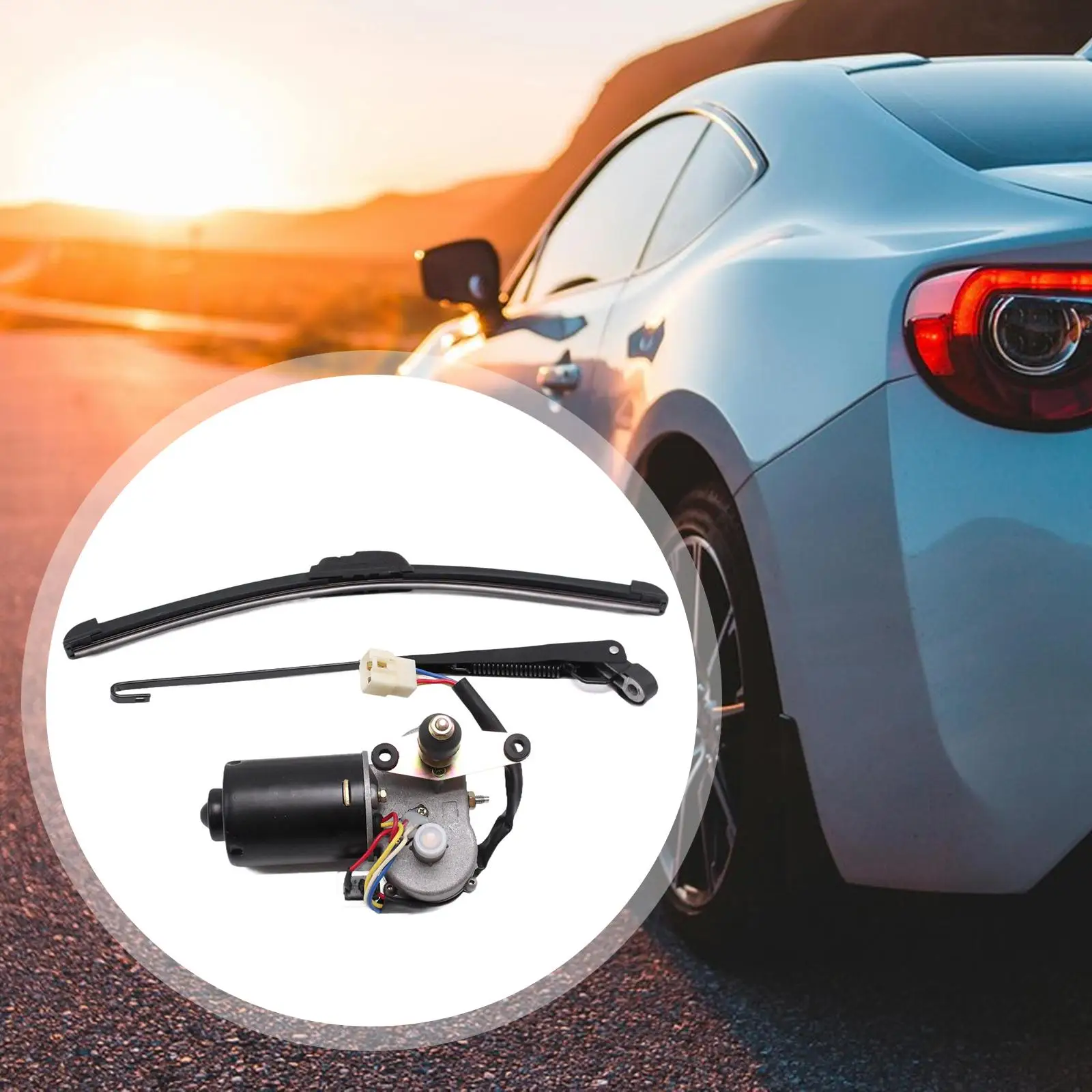 

Universal 12V Electric Windscreen Wiper Motor Kit Metal Blade Assembly for UTV Fishing Boat Car Truck Windshield Parts