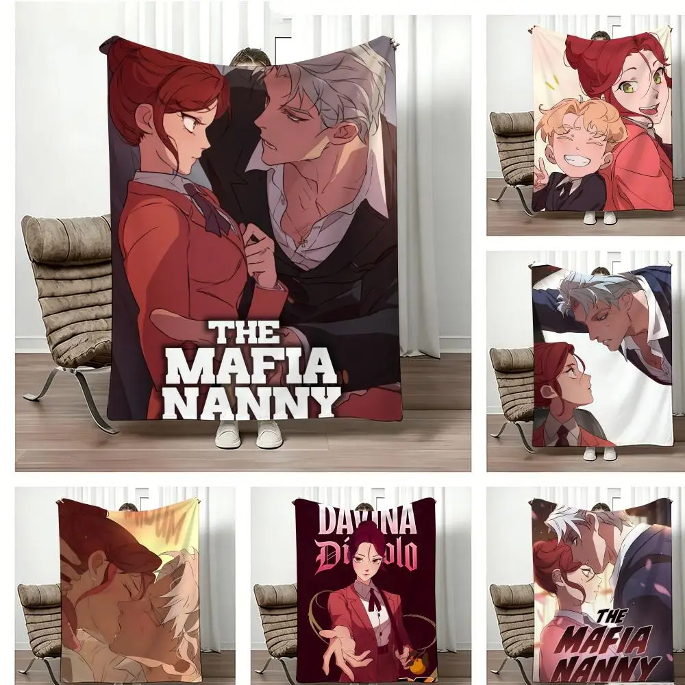 ANIME Popula T-The Mafia Throw Lightweight 240g Flannel Blanket Soft Skin-friendly for Summer Cooling