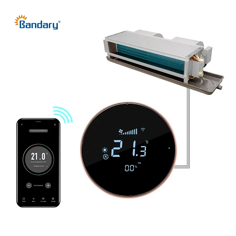 Bandary Smart Trv Temperature Control Wifi Zigbee Heating Radiator Thermostat with Valve Compatible with Google Home and Alexa