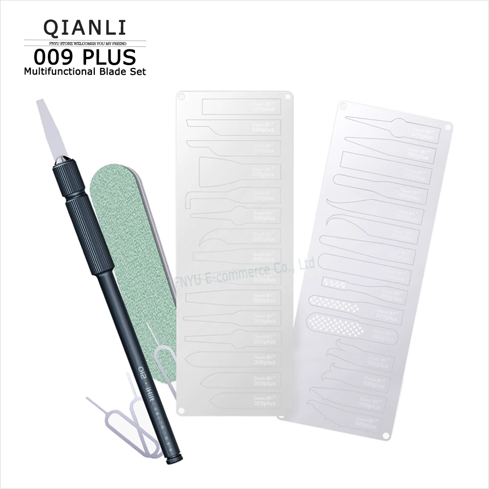 Faca de remoção de borracha para placa-mãe de celular qianli 009 para cpu a8 9 e lâminas multifuncionais ic
