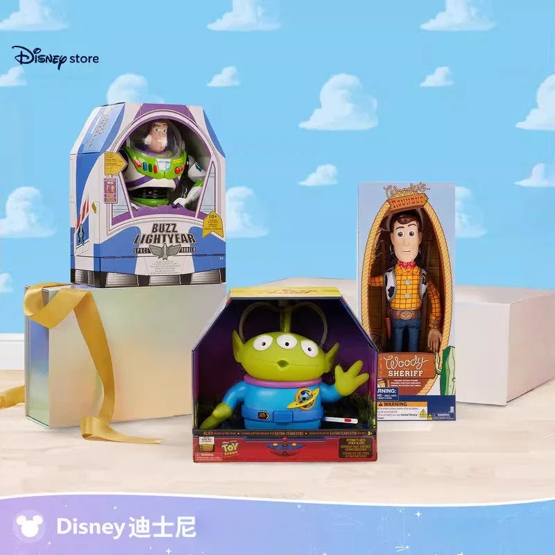 

Disney Toy Story Buzz Lightyear Woody Alien Collectible Action Figure Set For Collectors Home Decoration Birthday Gift