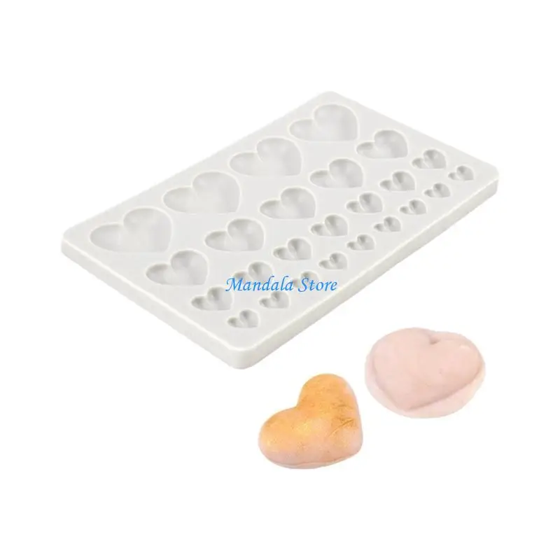 

U2JC Multi Cavity Chocolate Bakewares Cakes Candies Moulds Heart Silicone Molds for Baking and Crafting Kitchen Bakewares