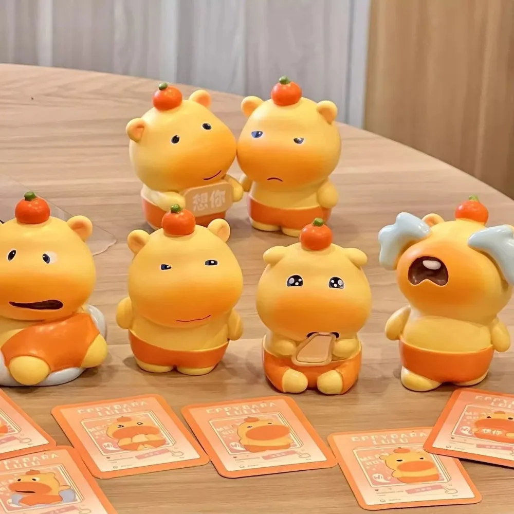 

New Lulu Capybara Blind Box Resin Surprise Toy Water Dolphin Ornaments Gift