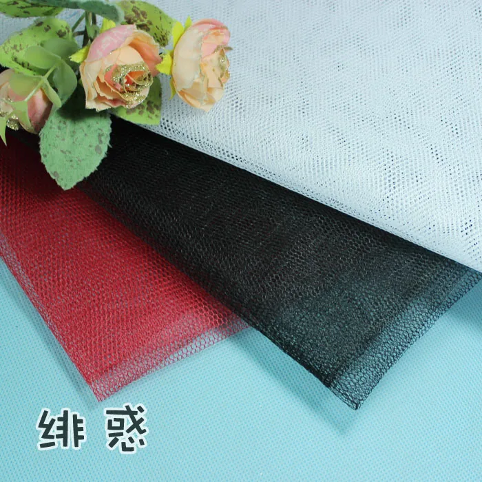 

Специальная жесткая сетка для рукоделия, ткань для платья Лолита, полметра, три цвета, с поролоновой подкладкой, для домашнего текстиля