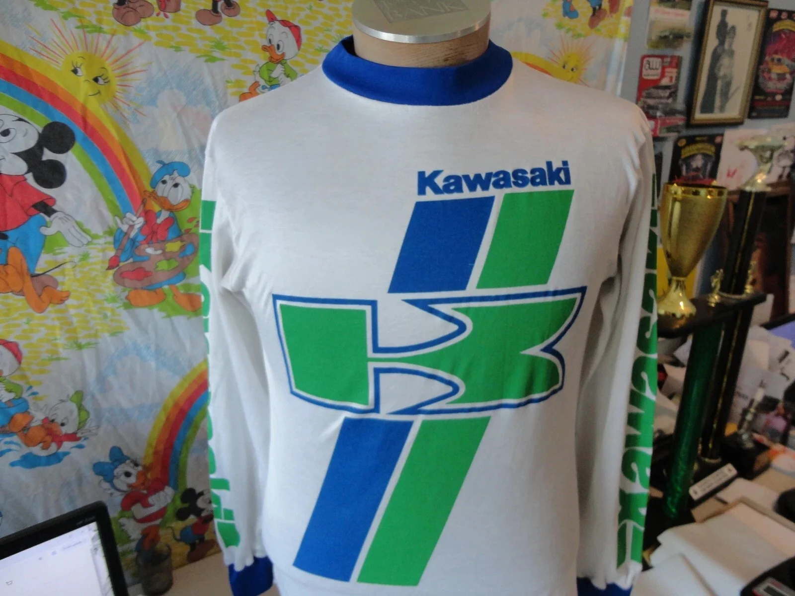 

Kawasaki Motorcycle Racing Team Men Women Crew Neck T-Shirt Long Sleeve Streetstyle Moto Fans Vintage Motocross Quick Dry Tops