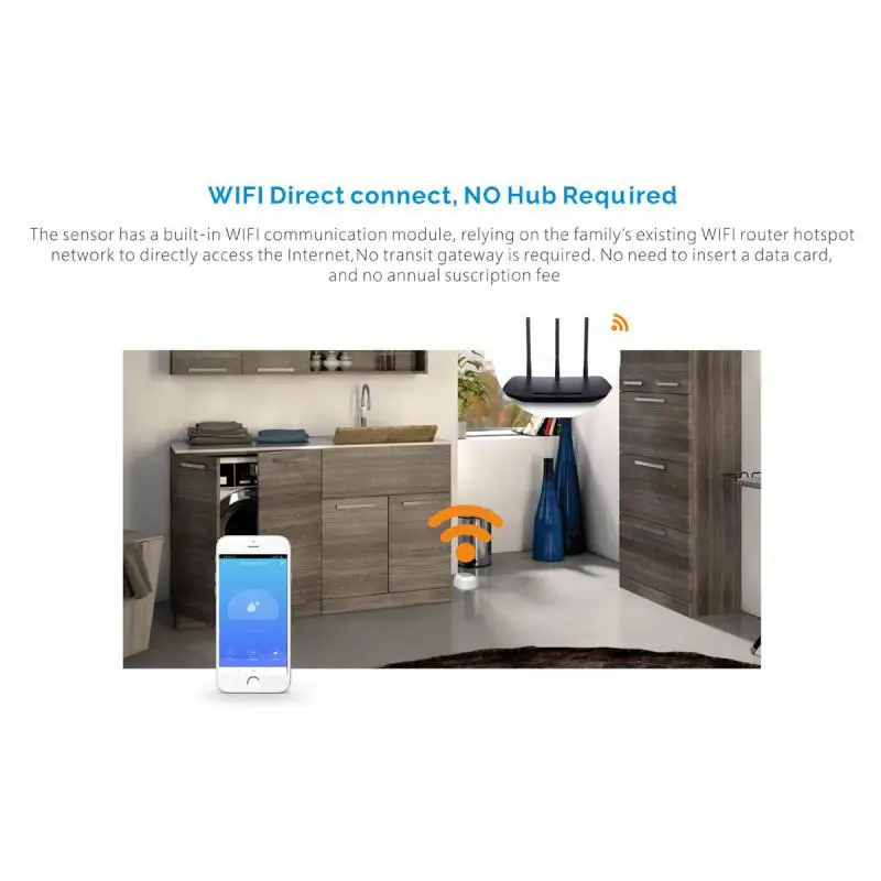 Sondas de vazamento duplas com controle por aplicativo, alarme de segurança residencial inteligente carregável, tuya, wi-fi, sensor de vazamento de água, multifuncional, 100db, novo