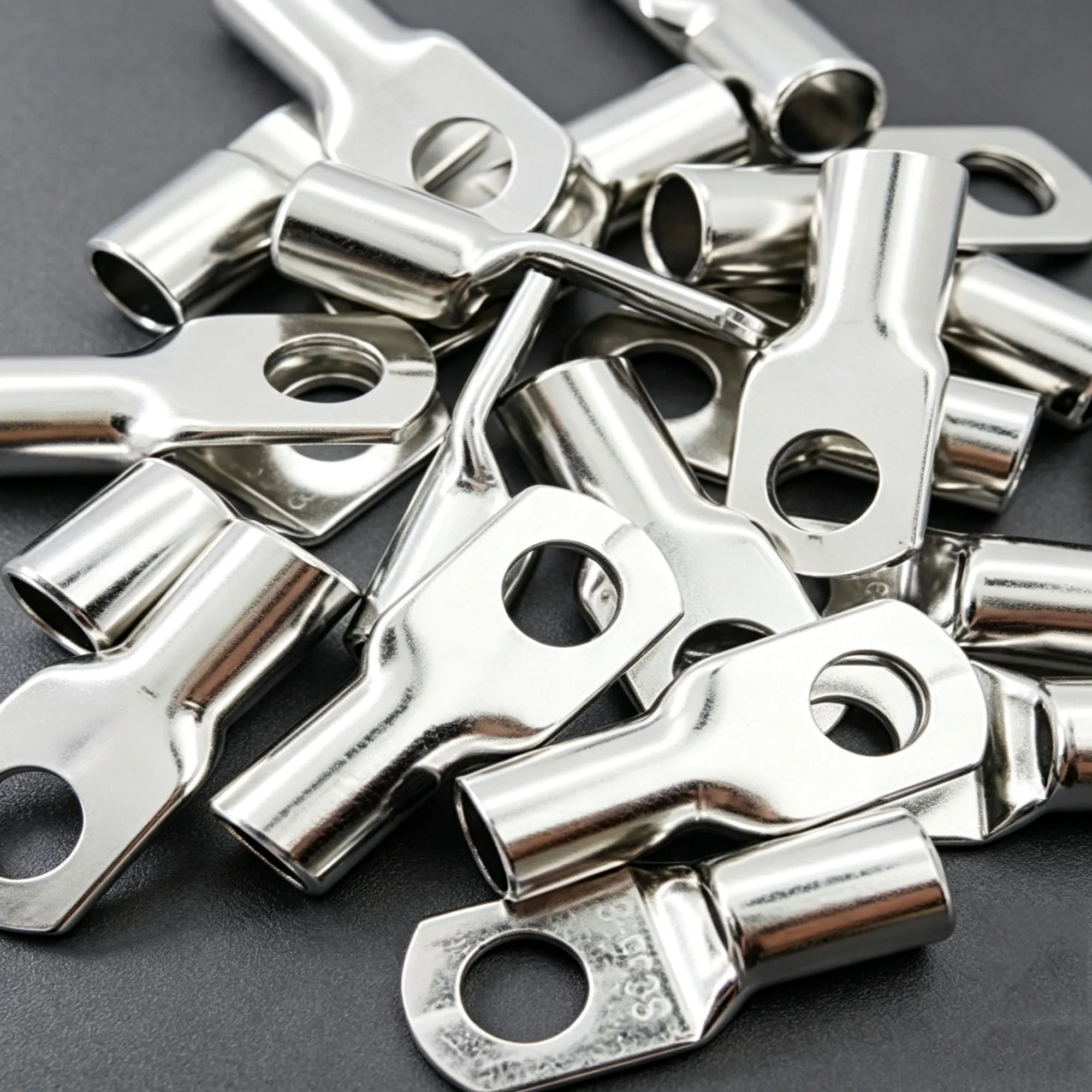 1/5/10Pcs Tinned Copper SC Type Wire Terminal 2.5/4/6/10mm² Cable Lug Bolt Hole Connector