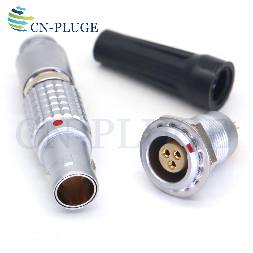 FGG.EGG.0B.303 Series 3-Pin Aviation Connector and Fixed Socket, for Movcam Stabilizer 0B 3-Pin Power Output Plug