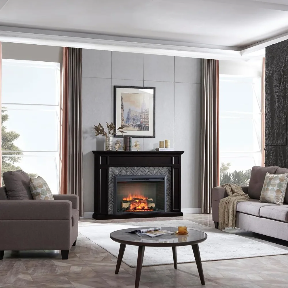 Hailey Electric Fireplace with 65