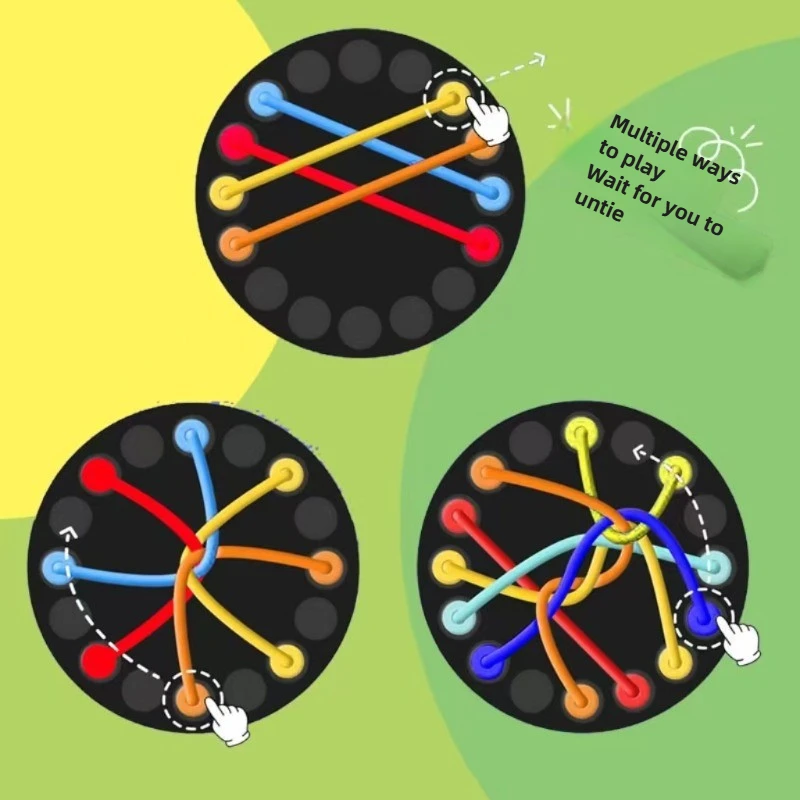 Untangle Challenge Board Game Toy for Children's Intellectual Development and Logical Thinking Training Game Gift for Children