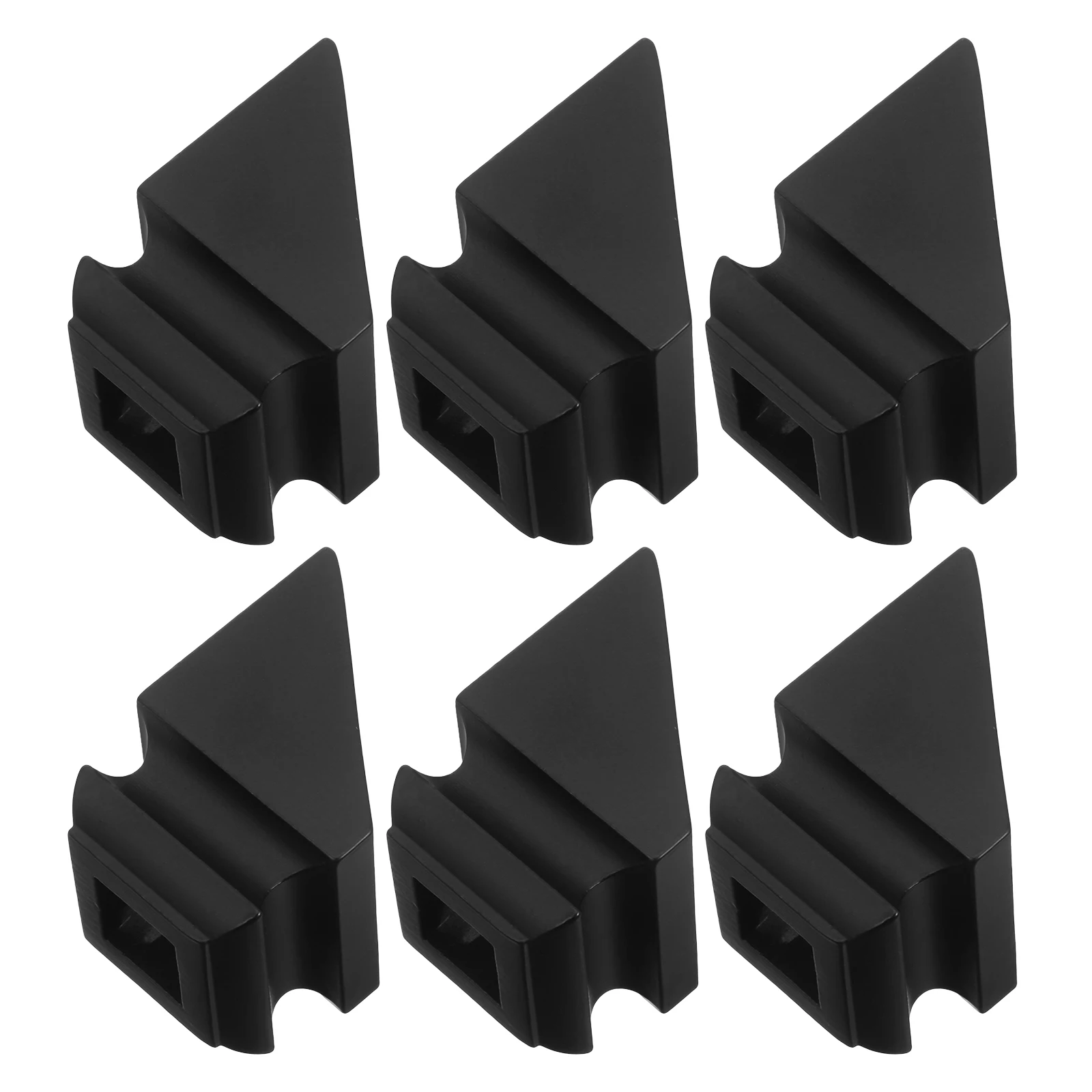 

6pcs Stair Handrail Column Fence Post Base Railing Balusters Bases Wrought Iron Shoes Heavy Duty Deck Accessory Modern Style