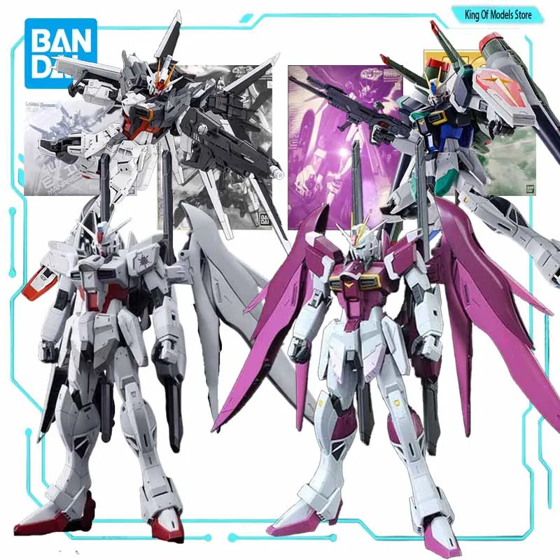 Bandai Original Model Kit GUNDAM MG 1/100 DESTINY  Impulse GUNDAM ALL Anime Action Figure Assembly Model Toy Model Gift for Boys