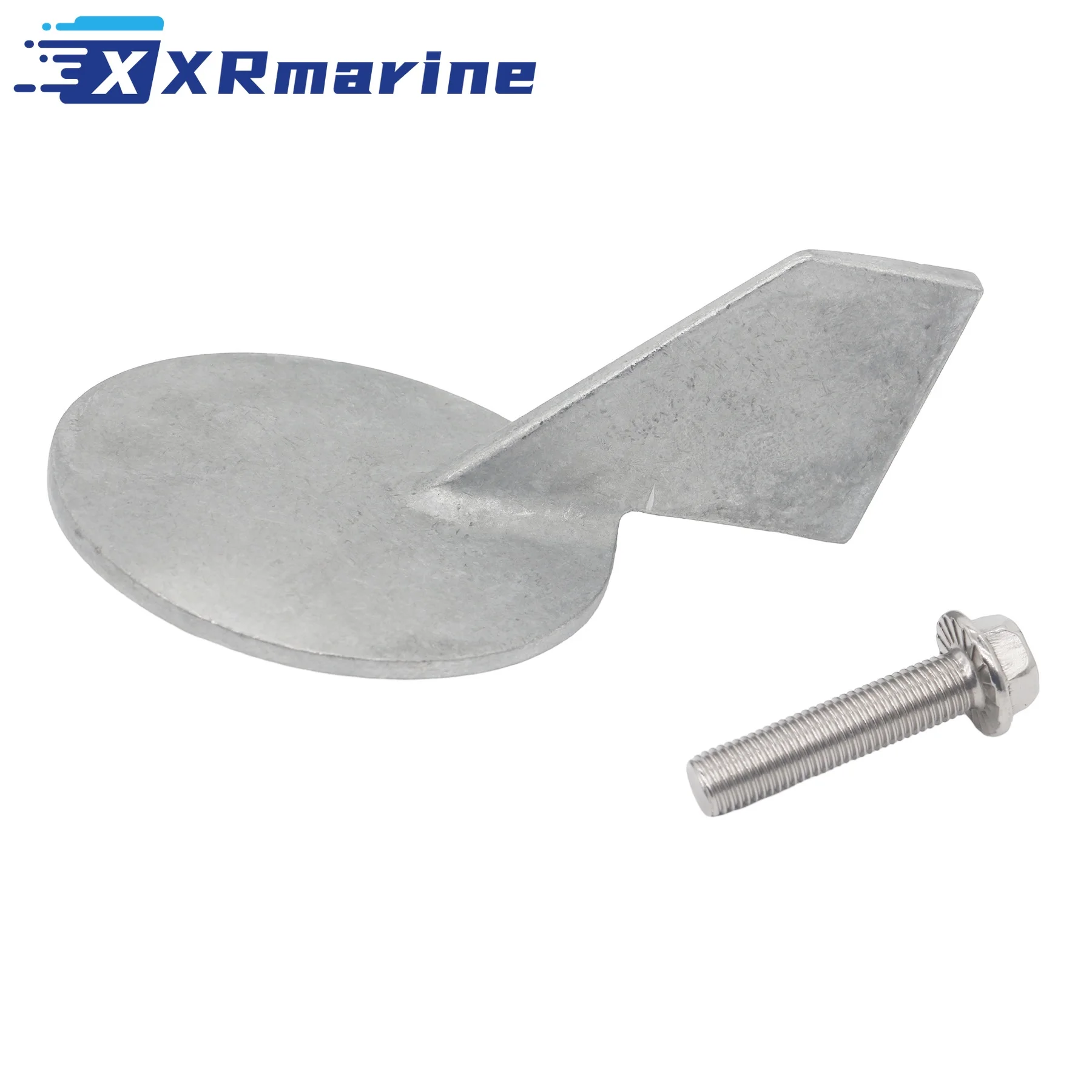 688-45371-02 Trim Tab Zinc Alloy Anode with Screw for Yamaha Parsun 60 70 75 85 90 HP T90 T85 Outboard Engines 688-45371 18-6070