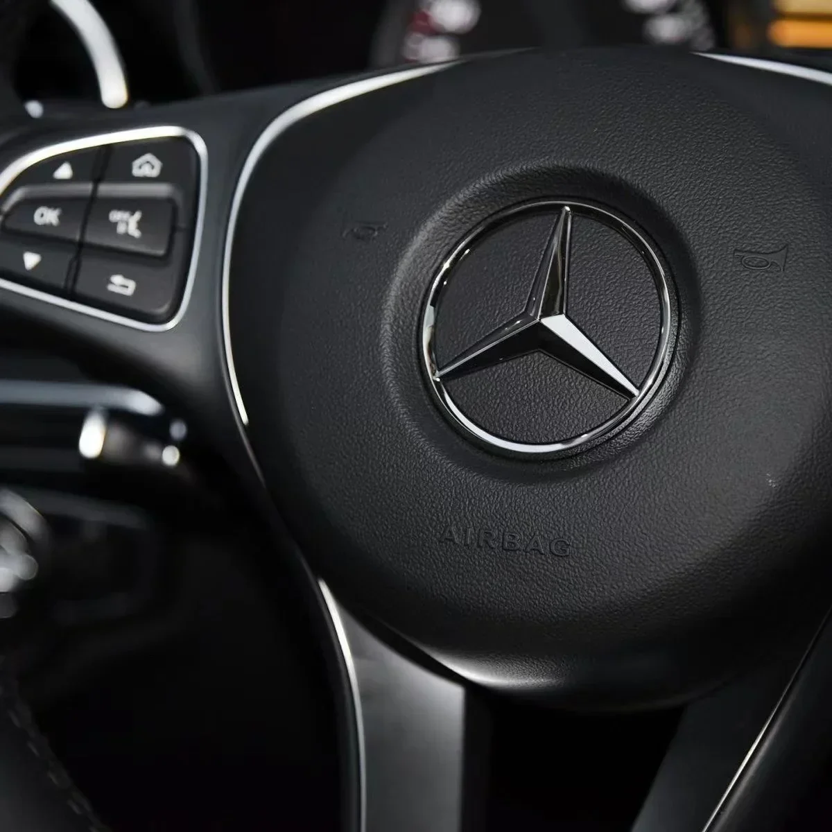 52mm 57mm ABS Car Steering Wheel Logo Badge Emblem Styling Accessories For Mercedes Benz C E S Series CLA CLS W212 W205 W204