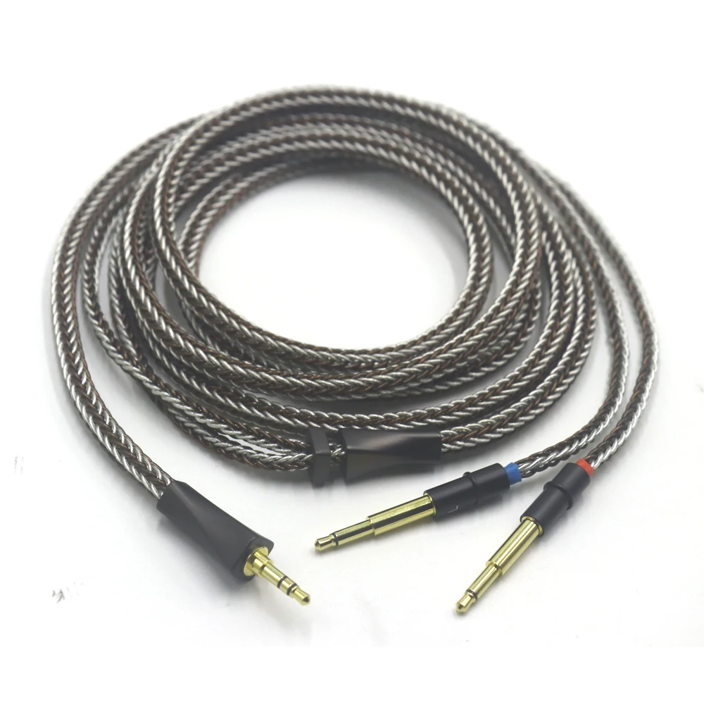 16 الأساسية واحدة كريستال النحاس + الفضة النقية سماعات ترقية XLR/3.5/4.4 مللي متر كابل ل Meze 99 الكلاسيكية NEO NOIR Meze 105 Aer