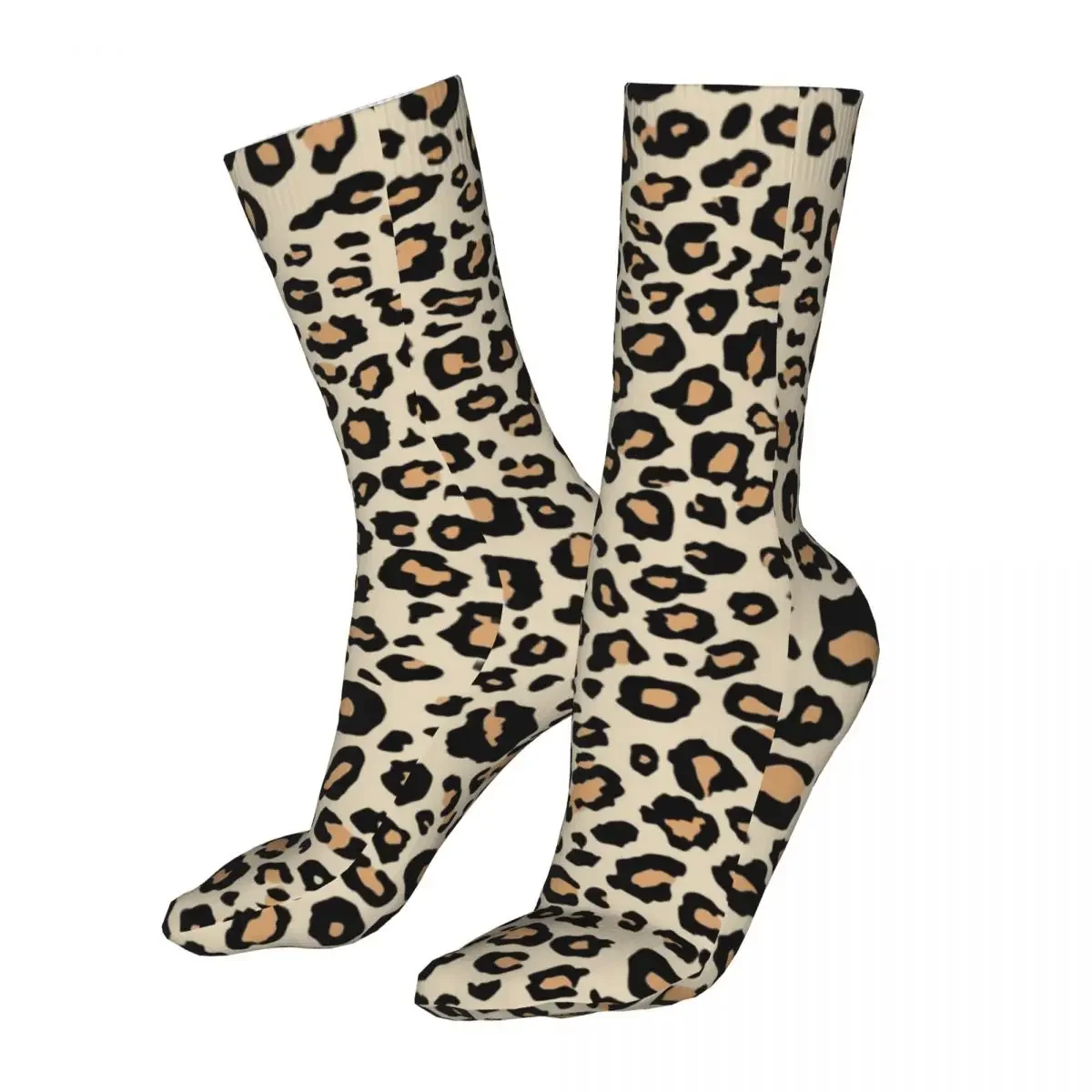 Fashion Socks Men's Women's Novelty Leopard Animal Print Socks Big Cats Spot Graphic Sock Spring Summer Autumn Winter