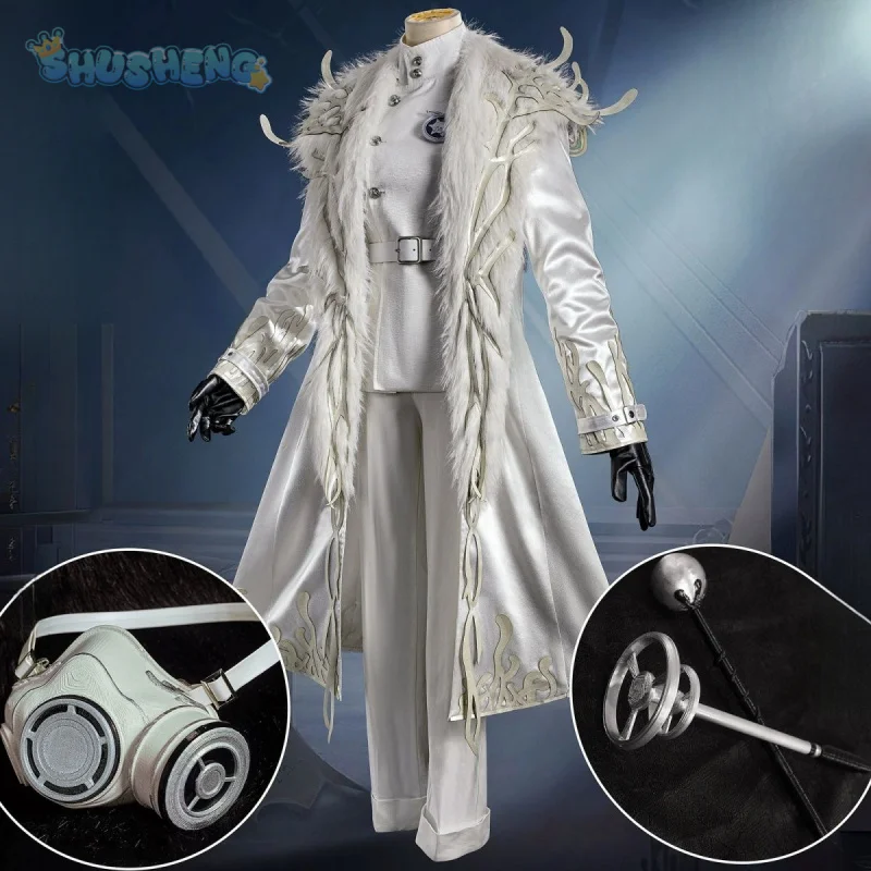 Composer Frederick Kreiburg Cosplay Game Identity ⅤCostume Mao coat mask glove accessories high-quality Halloween party uniform