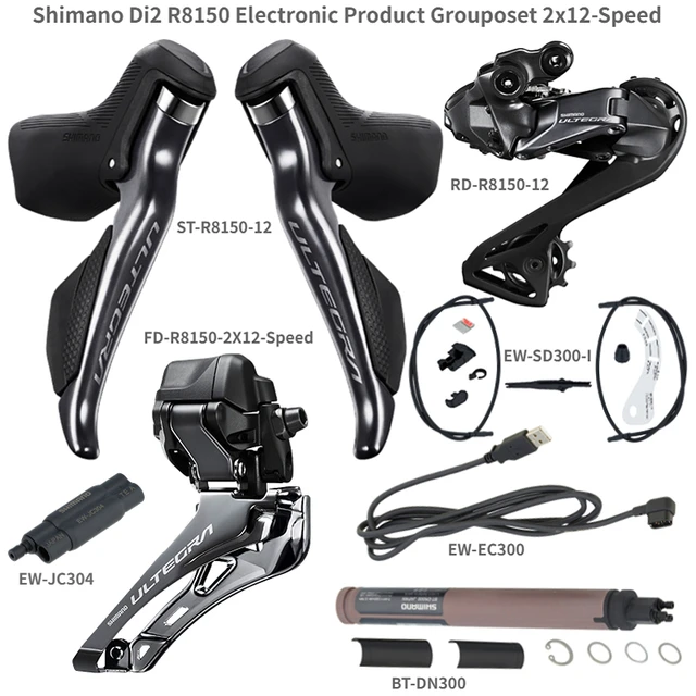 Shimano-Shimano ultegra di2 r8150,2x12スピード,自転車用ギアセット,vブレーキ - AliExpress