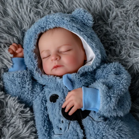 20-Inch Reborn Baby Doll, 3D Skin Texture, Premium Handcrafted Details, Realistic Baby Doll, Posable Figure, Soft Touch Vinyl Lifelike Baby Doll with Outfits And Gift Set, Ideal for Display Show, Art Collection, Role Play, And Holiday Gifts