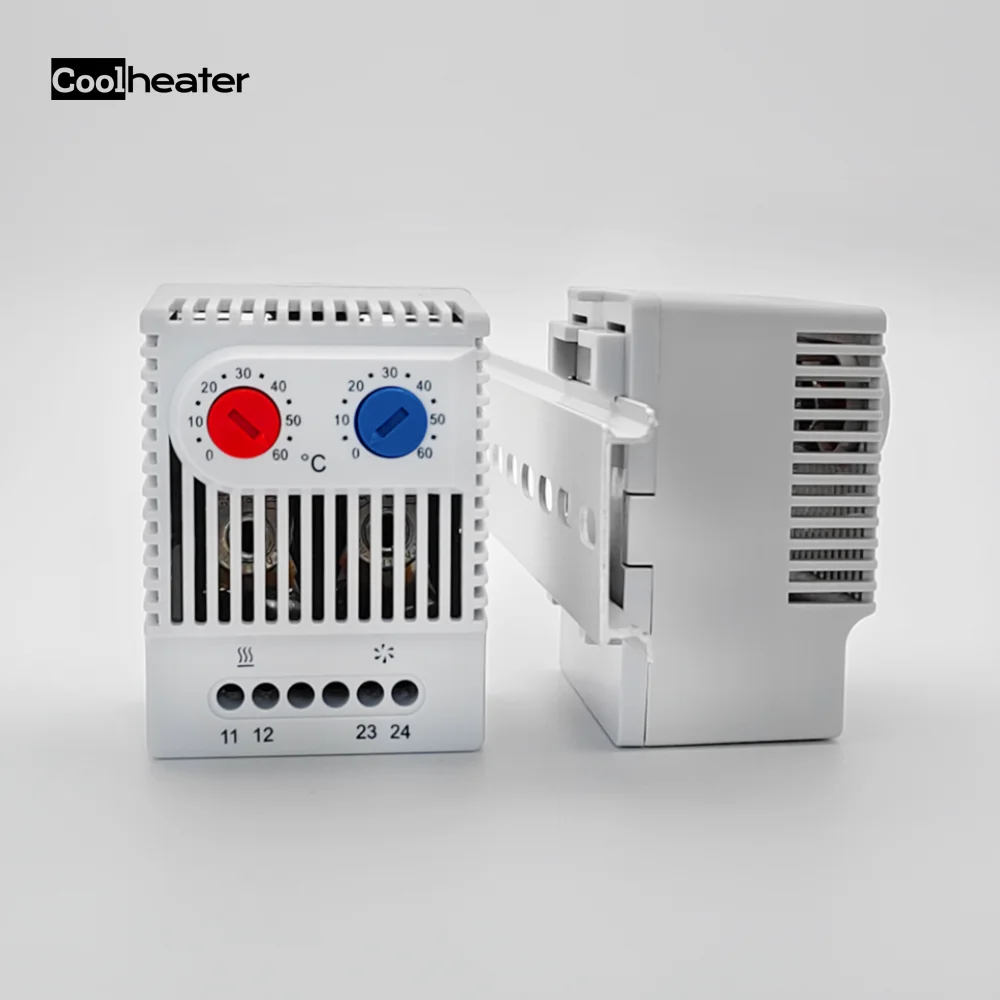 Mechanical Bimetal Thermostat Switch ZR011 CE ROSH Certified Cabinet Temperature Dual Controller