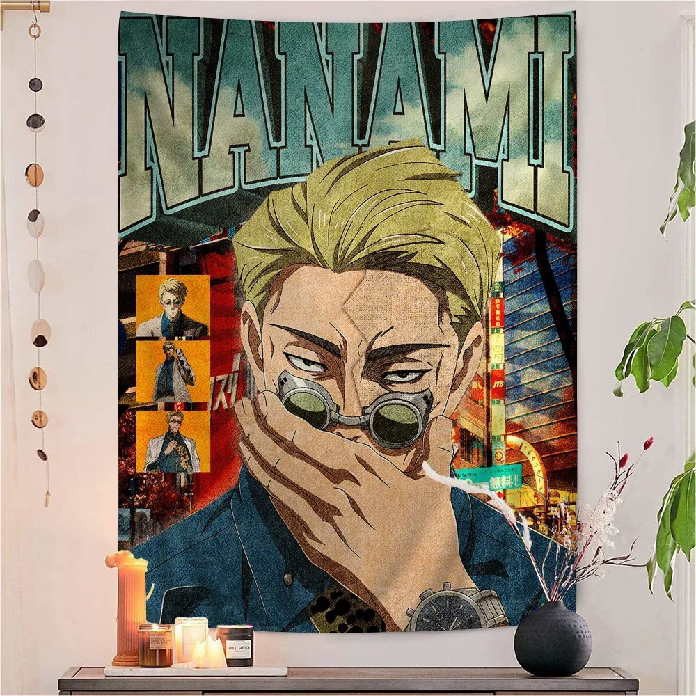 Nanami Kento Cartoon Tapestry Art Science Fiction Room Home Decor Wall Hanging Home Decor