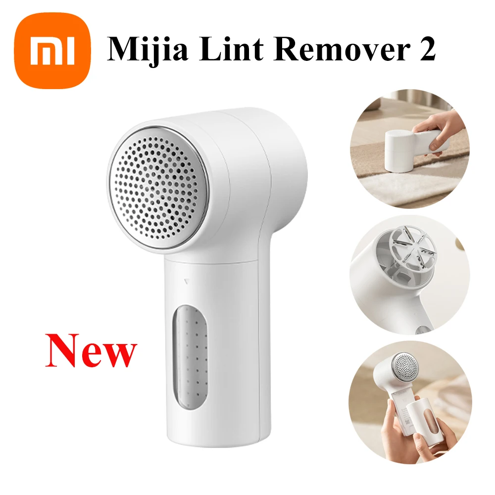 

XIAOMI MIJIA Средство для удаления ворса 2, перезаряжаемая, длительный срок службы батареи, 6 лезвий, сильное всасывание, средство для удаления пуха, для одежды, свитера