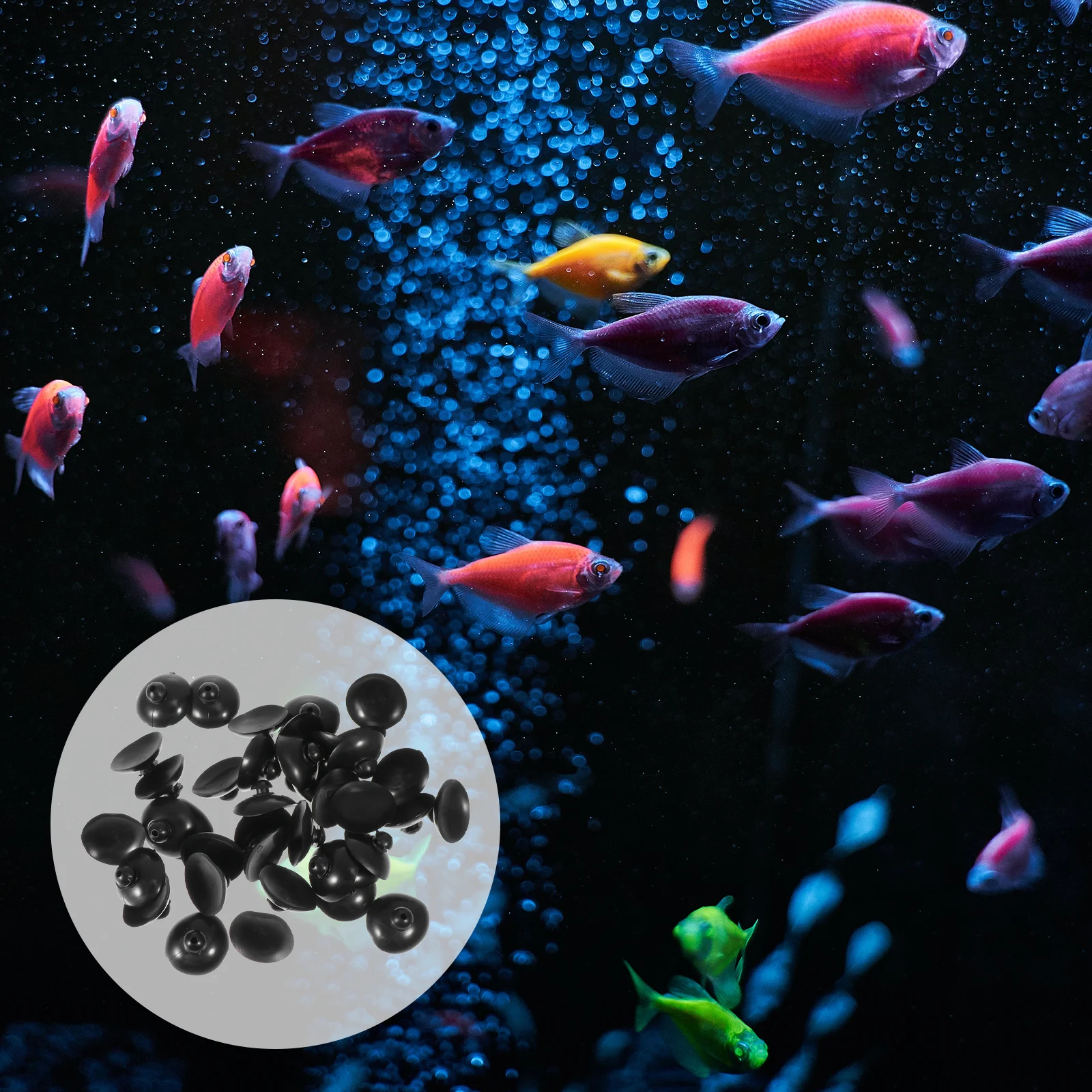 

100pcs Fish Tank Suction Cups Plastic Replacement For Aquarium Air Pump Submersible Oxygen Pump Fixator Wire Holder Steady