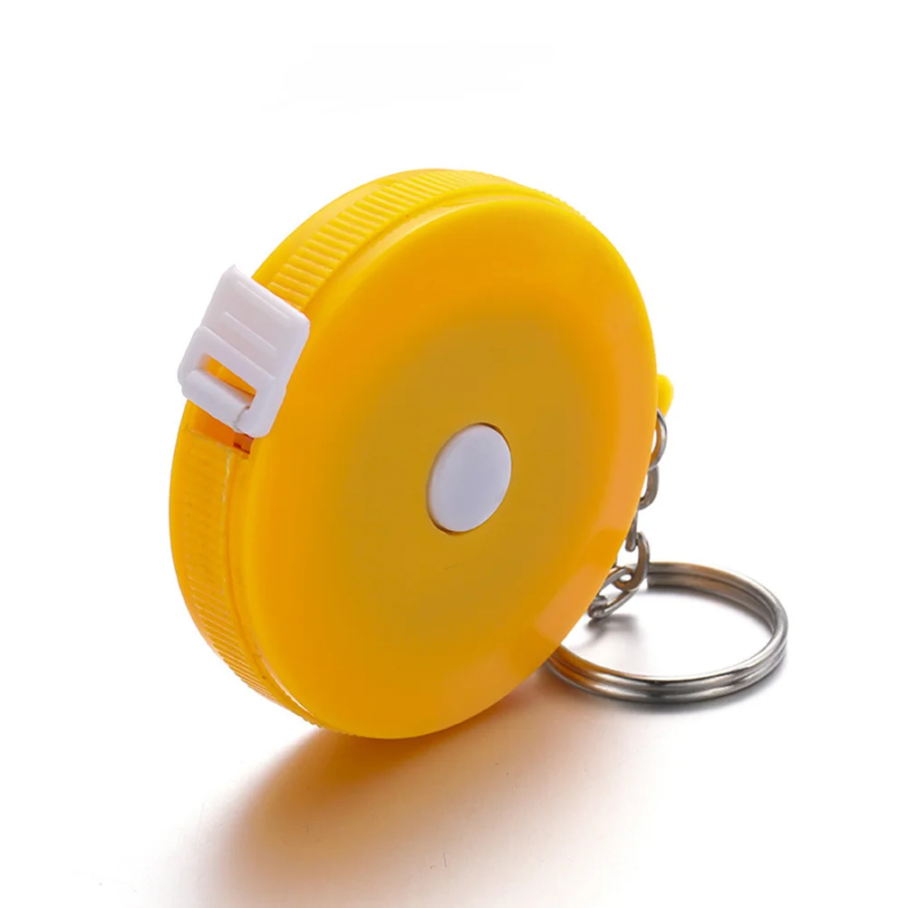 

Mini Tape Measure 1.5M High Precision Portable Plastic Metal Yellow For Home Outdoor Use Measuring Tool Bust Waist Height