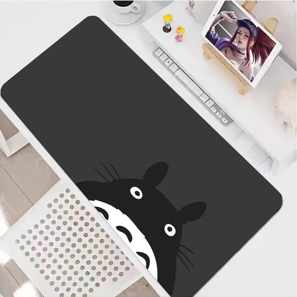 Podkładka pod mysz Anime Kawaii Office HD Print T-Totoros Duża podkładka na biurko Antypoślizgowe podkładki pod klawiaturę Szafka PC Śliczna podkładka pod mysz z dywanem