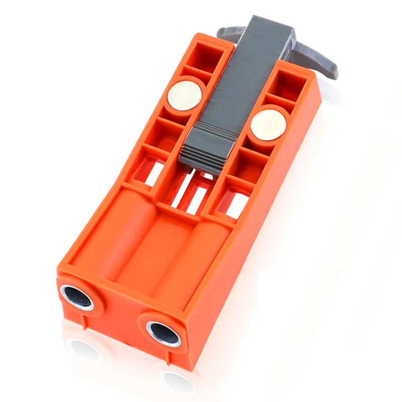 

Oblique Hole Locator Magnetic Imperial Adjustable Pocket Hole Angle Drill Guide Hole Punch Locator 9.5mm Set DIY Carpentry Tool