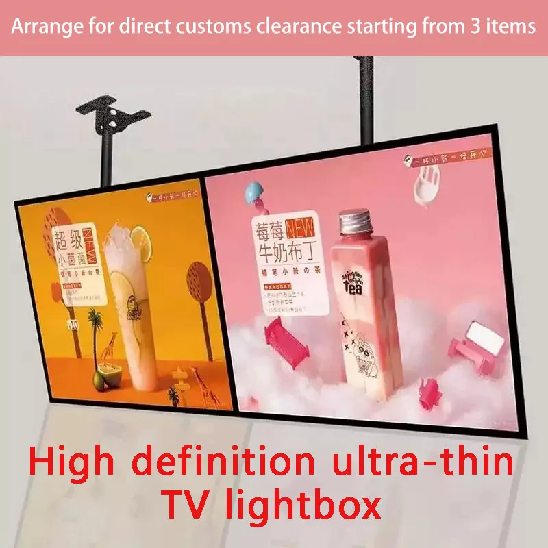 Newly customized LED advertising board, lightbox lighting, poster display, backlit menu board, restaurant wall mounted