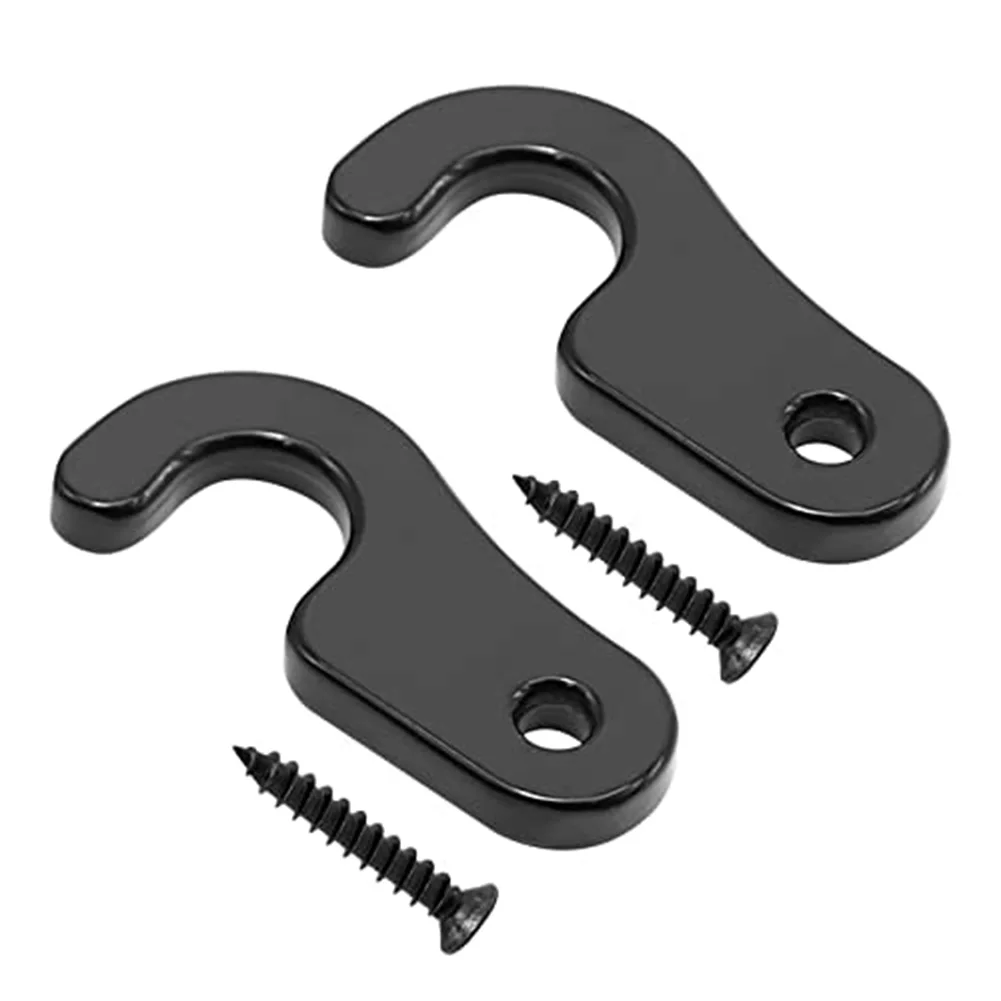 Driving Vehicle Interior Color Black Sun Visor Clips Sleek Black Color Long-lasting Performance Quick Attachment