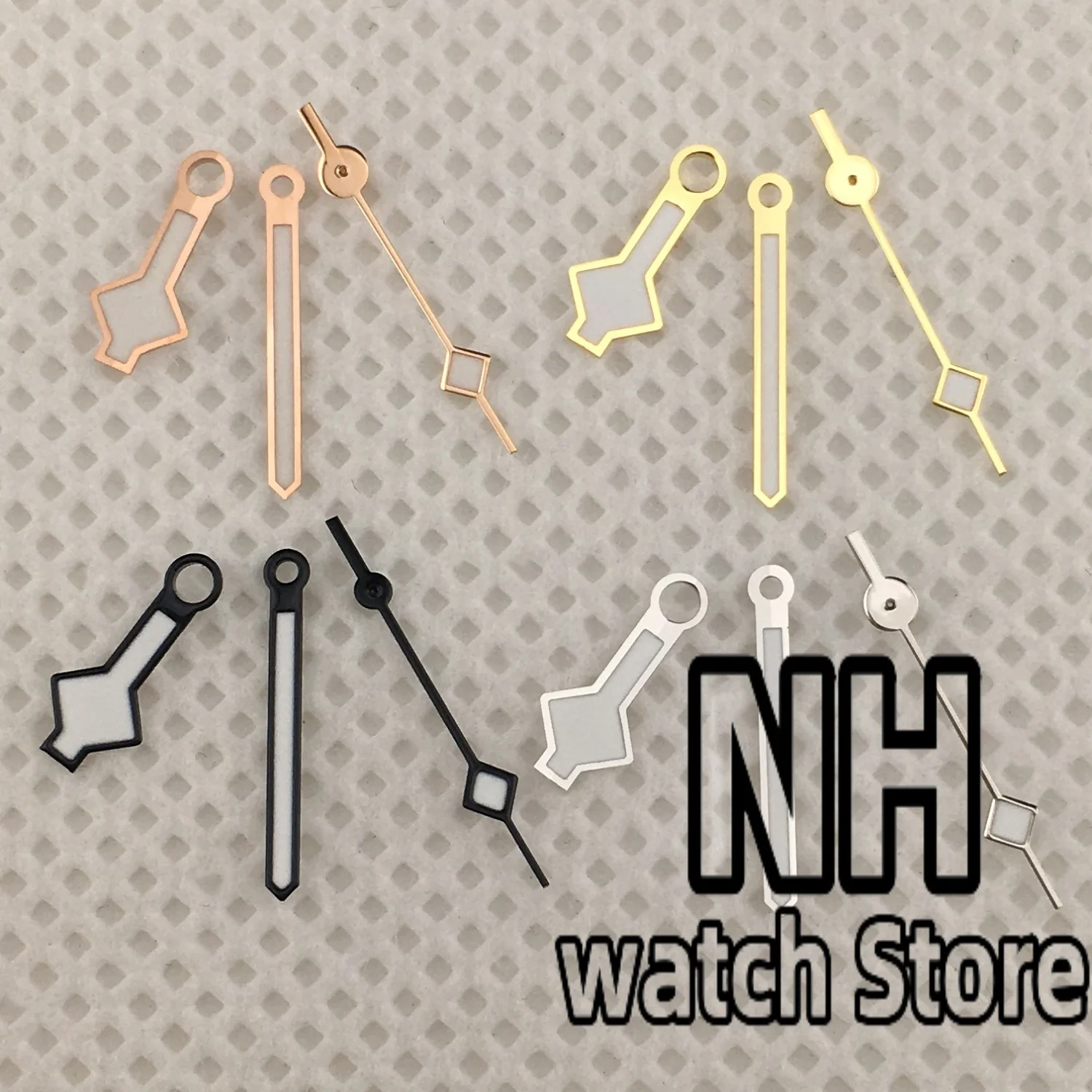 NH35 Watches Snowflake pointer Bronze Black Rose Gold Silver Gold Watch Hands Luminous Fits NH35 NH36 ETA2824 36 PT5000 Movement