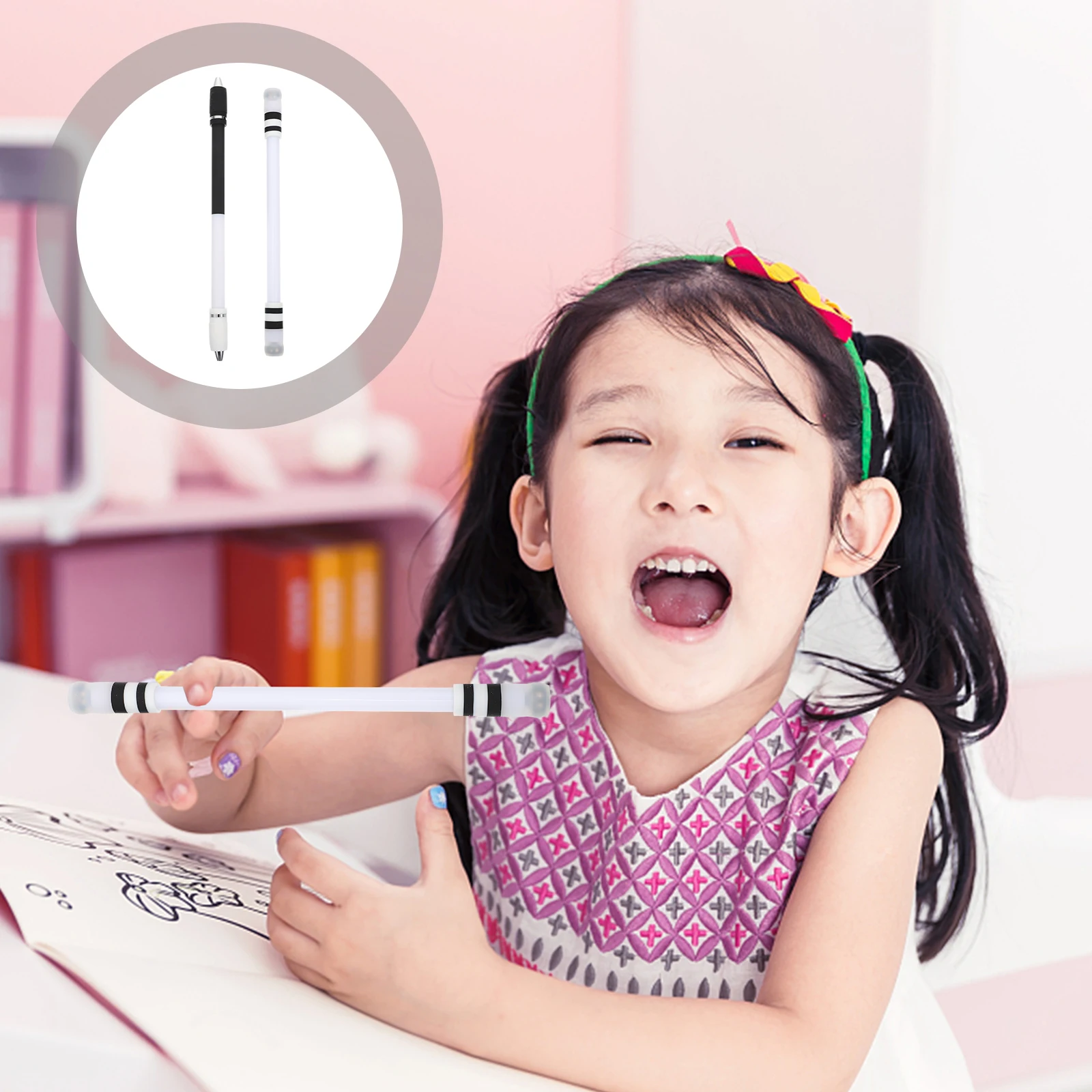 

Вращающаяся ручка для подростков, уникальный вертолет для студенческих игр, портативная новинка для детей, 2 шт.