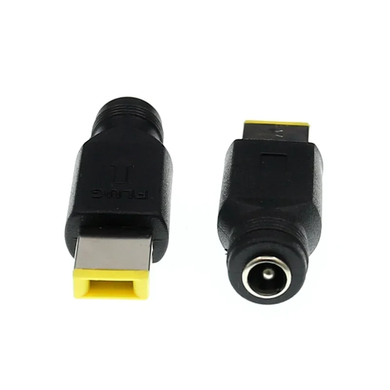 Dc 5.5x2.1mm fêmea para plugue quadrado 20v conversor de energia conector de soquete para lenovo thinkpad adaptador de alimentação ac fonte de carregador