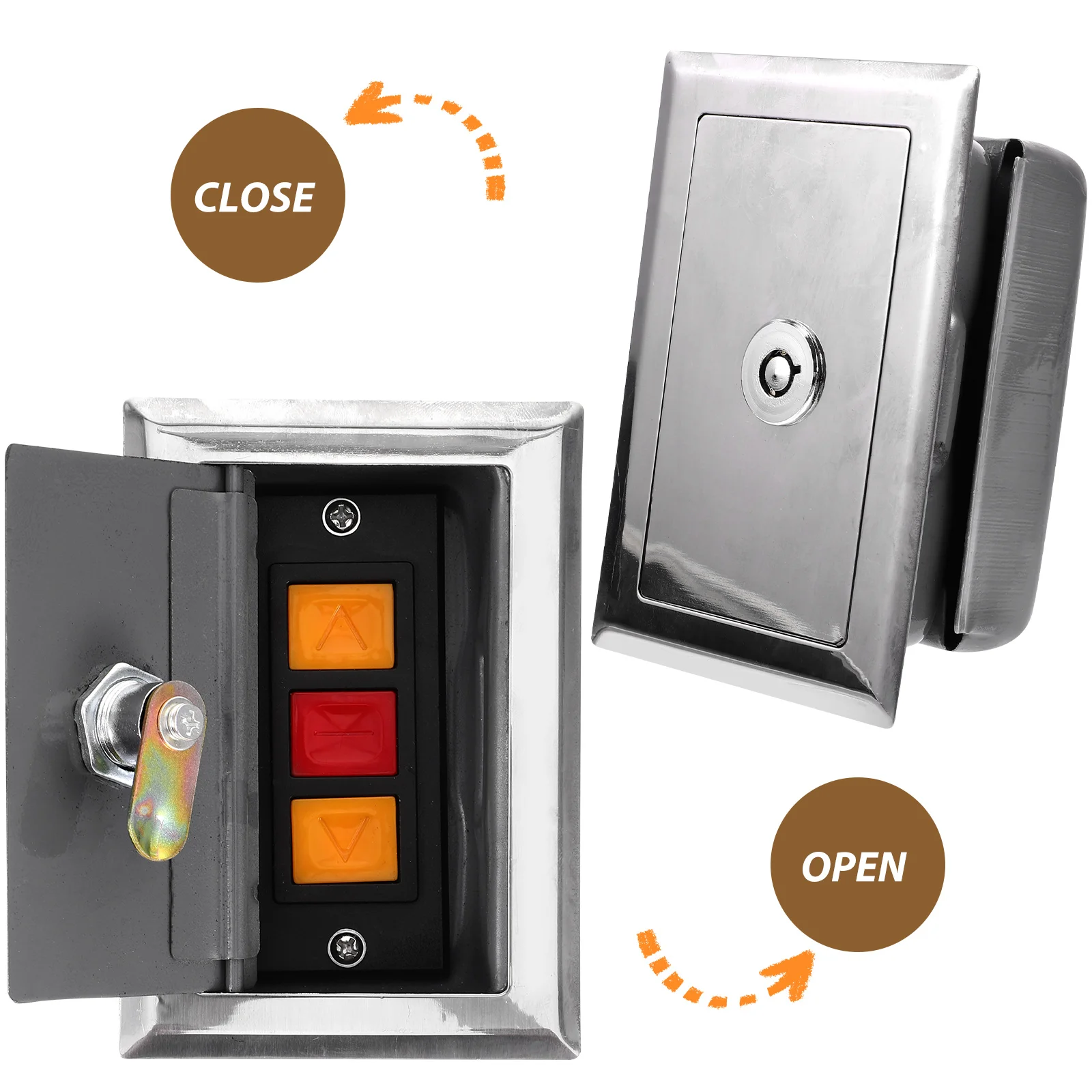 

Remote Control Electric Door Garage Controller Plastic Push Button Manual Rolling Gate Outdoor Switch Key Switch Box Shutter