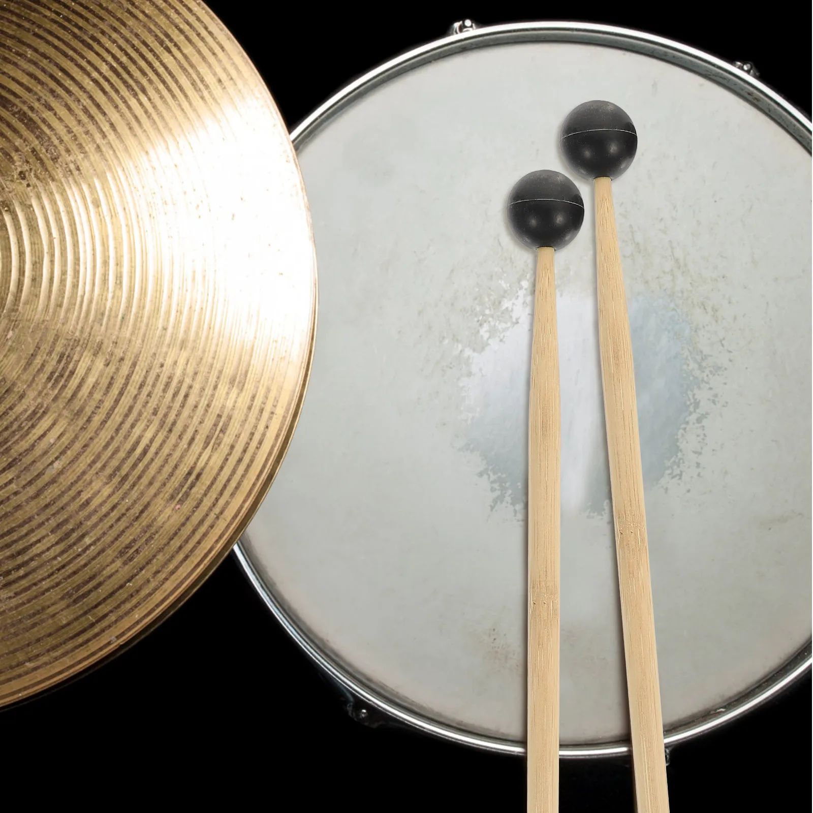 

2Pcs Drumstick Silica Gel Smooth Surface Durable Musical Musical Instrument Instruments Percussion Accessories Drumsticks
