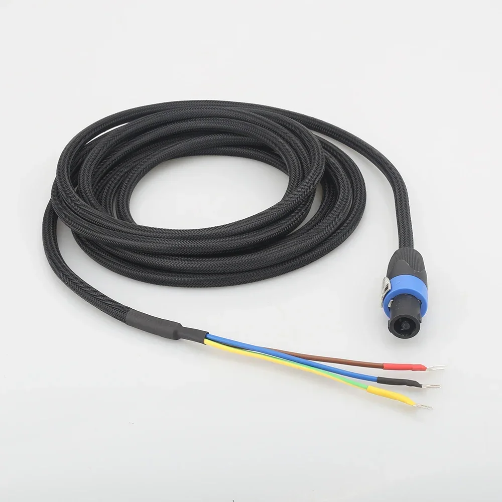 High Quality Audiocrast SBC01 Subwoofer cable 3 Wire Sub Speaker Cable Speakon to Spade end for REL/MJ Acoustics