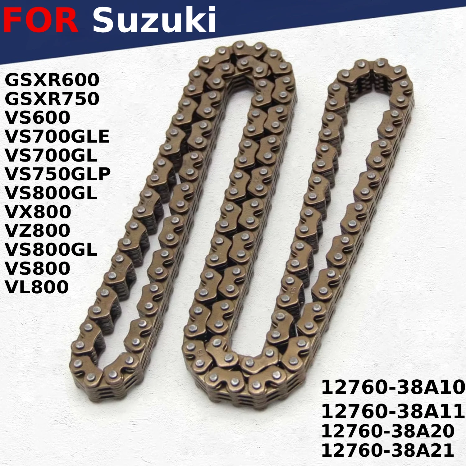 

Motorcycle Links Engine Time Cam Timing Chain Link For Suzuki 12760-38A20 12760-38A21 12760-38A10 12760-38A11 GSXR 600 750 VX800