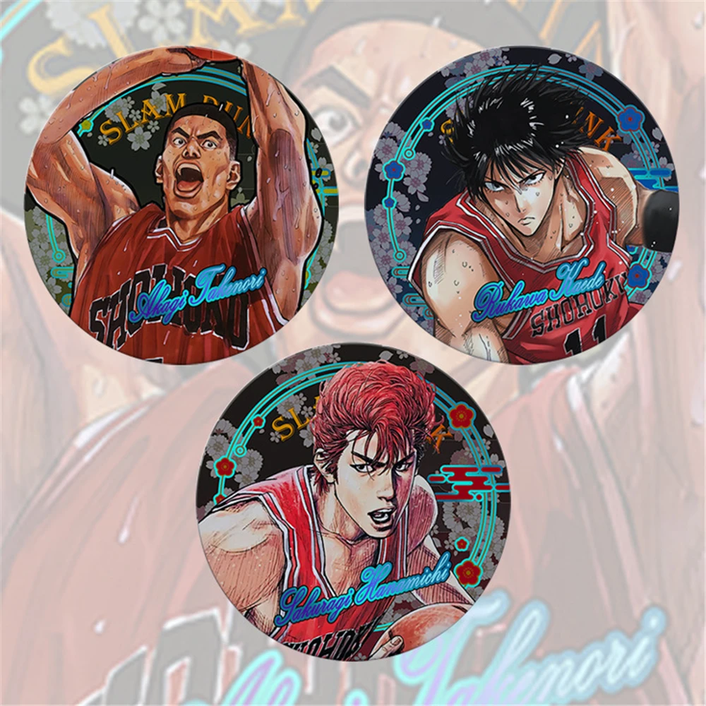 

58 мм аниме SLAM DUNK Sakuragi Hanamichi Mitsui Hisashi Akagi Takenori косплей значок булавка SPTE жесть брошь реквизит Gilf
