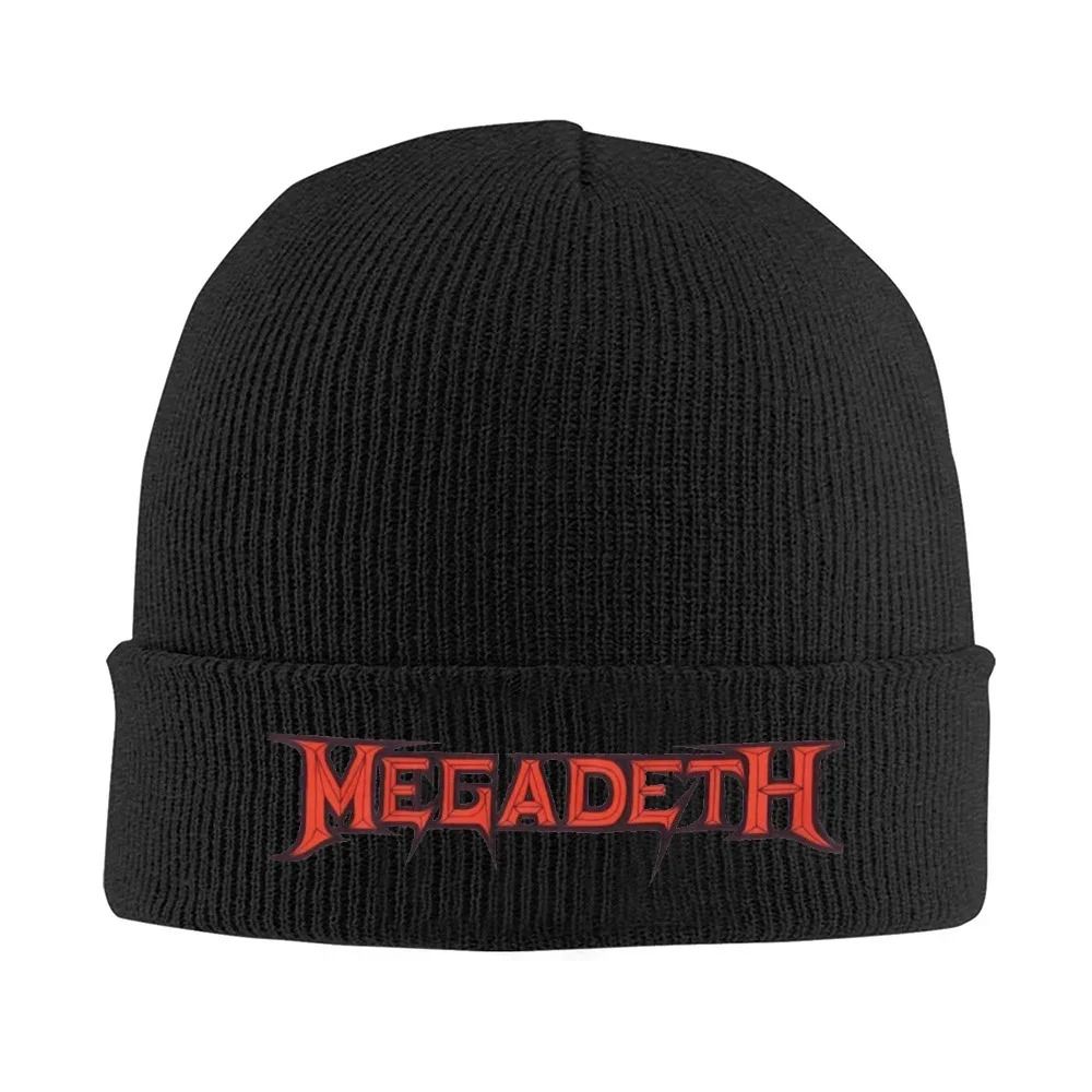 1pc Megadeths Beanie Hats Logo Skullies Beanies Hippie Warm Men Women Caps Autumn Graphic Street Y2K Bonnet Hats Gift Idea