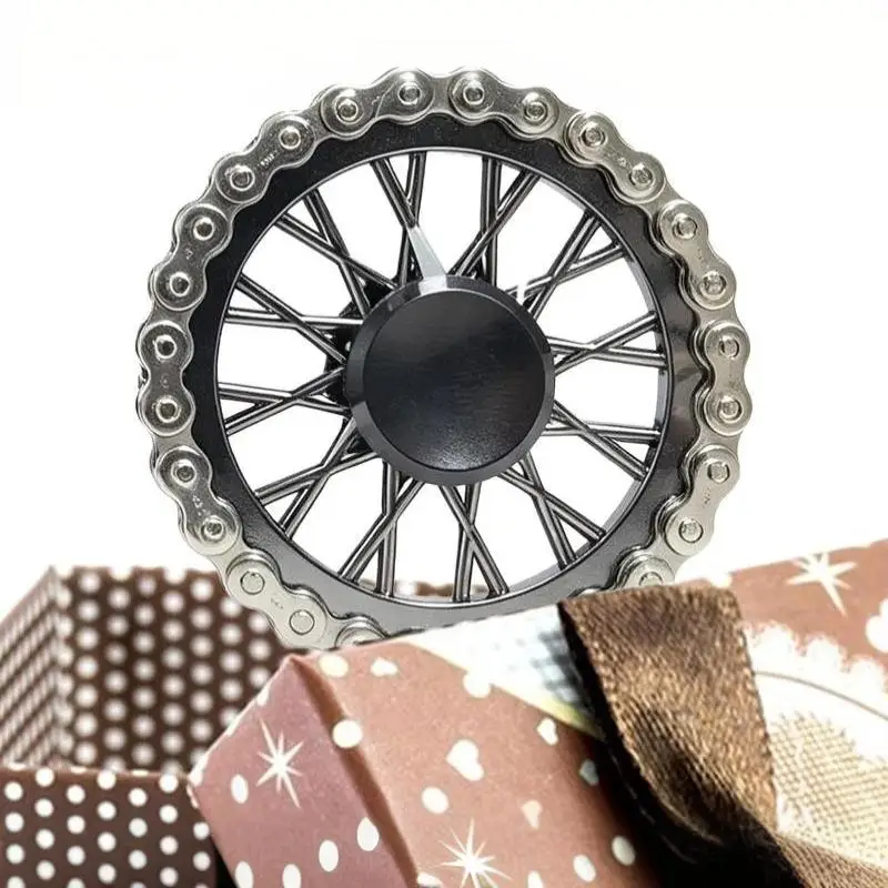 Zinc Alloy Bicycle Chain Smooth Long Lasting Spinning Durable Build Stress Relief For Adults Kids Office Travel