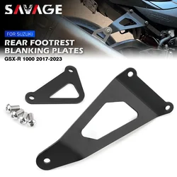 Rear Footrest Blanking Plates For SUZUKI GSXR1000 GSX-R GSXR 1000 2017-2023 Motorcycle Accessories Pedals Exhaust Hanger Bracket