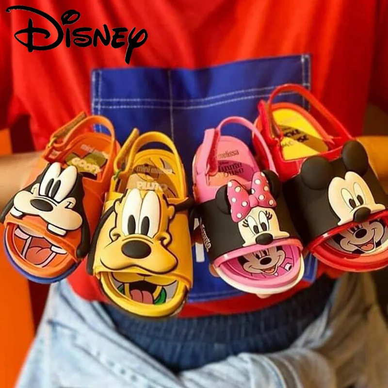 

Disney Animated Children's Sandals Mickey And Minnie Summer Boys And Girls Sandals Thick-soled Cartoon Beach Shoes